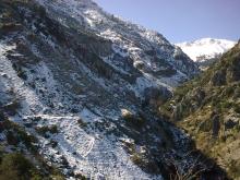 Φωτογραφίες του χιονισμένου Χωριού από την ταράτσα του Θάνου Καλέγια.